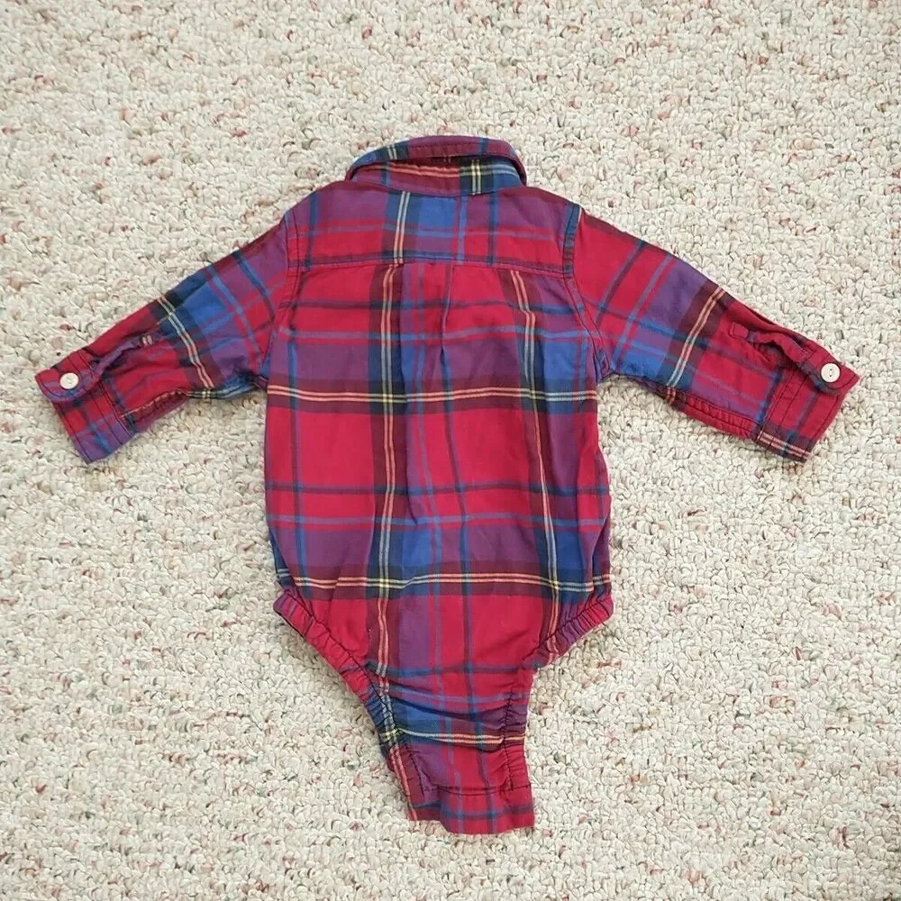 Lot Of 3 Baby Gap Rabbit + Bear Boy 3-6M Fall Spring Cotton Overall Shirt Hat